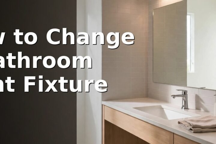 Person replacing a bathroom vanity light fixture above a mirror, new fitting held in place during installation