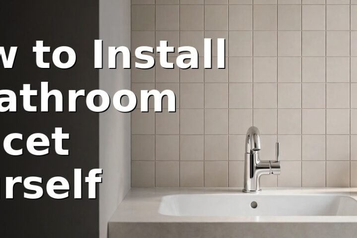 New chrome basin mixer faucet installed on a bathroom sink, showing the finished result of how to install a bathroom faucet yourself
